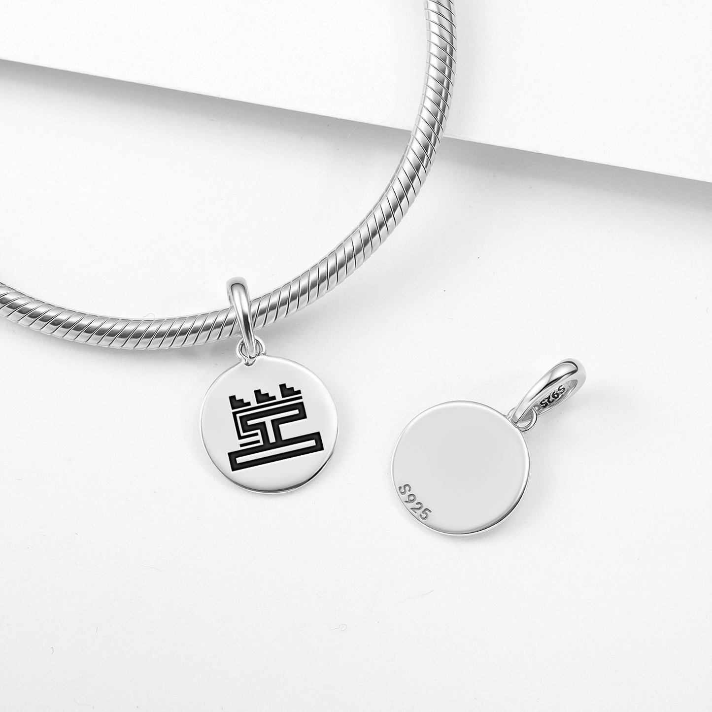 Calli Aztec Symbols Pendant Dangle Charm