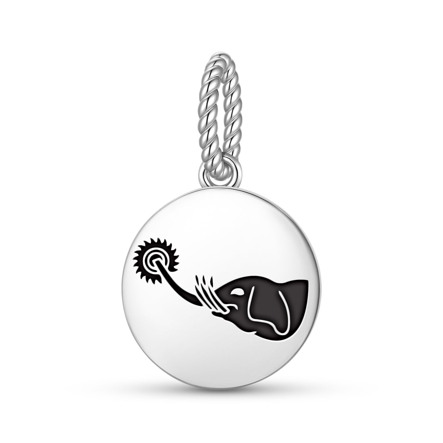 Airavarta – Six tusked Elephant Buddhist Symbols Pendant Dangle Charm