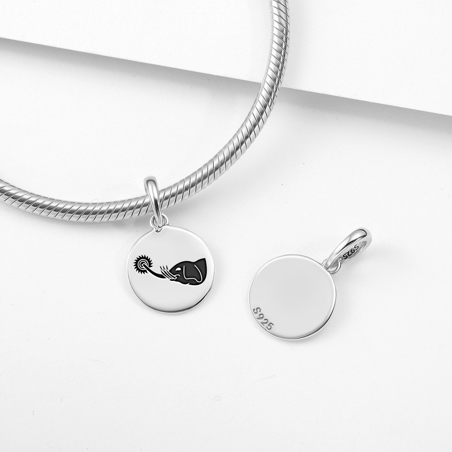 Airavarta – Six tusked Elephant Buddhist Symbols Pendant Dangle Charm