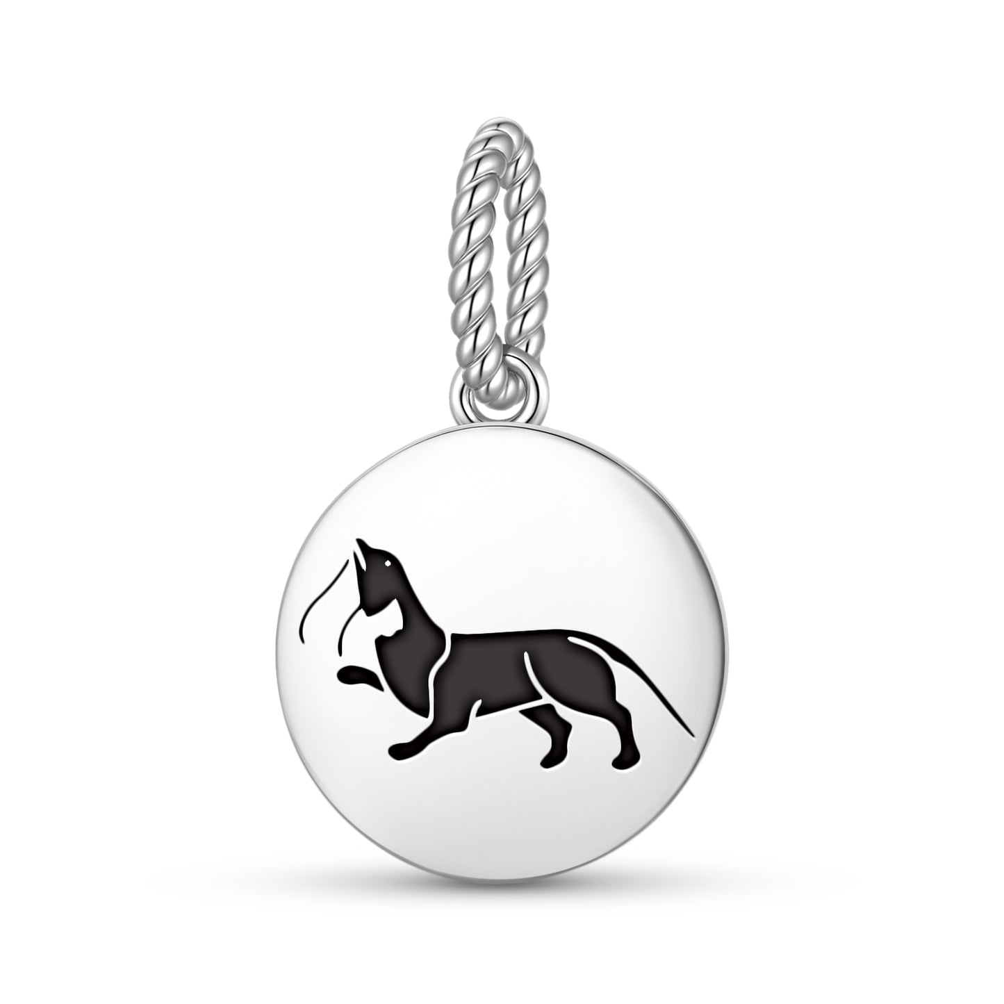Fish otter – The Three Victorious Creatures of Harmony Buddhist Symbols Pendant Dangle Charm