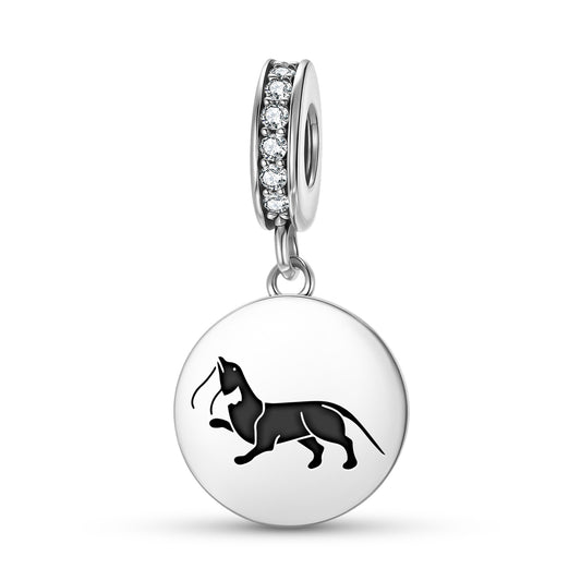 Fish otter – The Three Victorious Creatures of Harmony Buddhist Symbols Pendant Dangle Charm