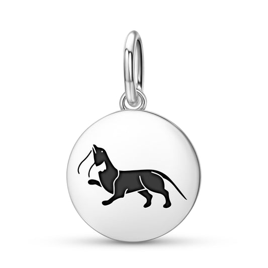 Fish otter – The Three Victorious Creatures of Harmony Buddhist Symbols Pendant Dangle Charm