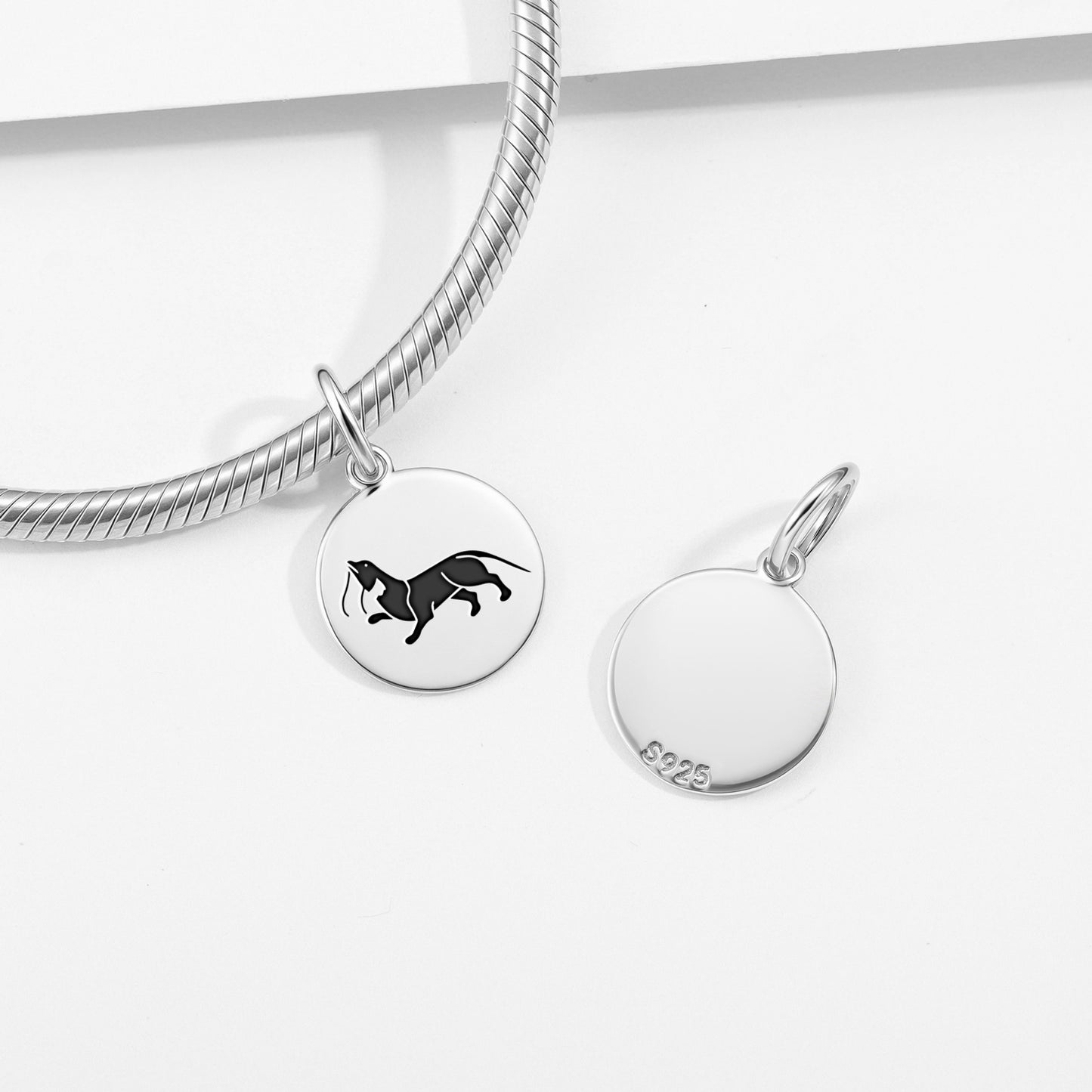 Fish otter – The Three Victorious Creatures of Harmony Buddhist Symbols Pendant Dangle Charm