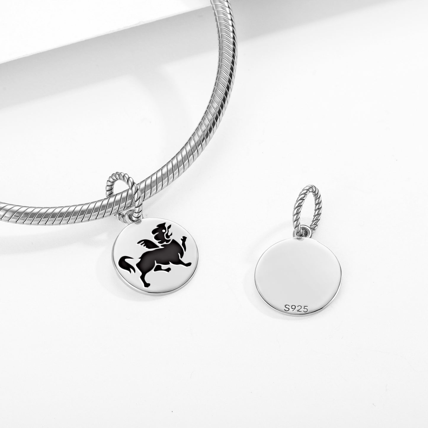 Garuda lion – The Three Victorious Creatures of Harmony Buddhist Symbols Pendant Dangle Charm