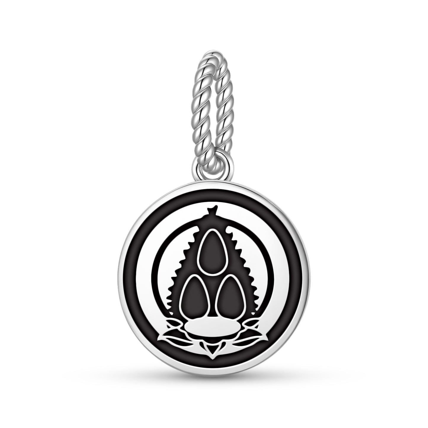 Triratna Buddhist Symbols Pendant Dangle Charm