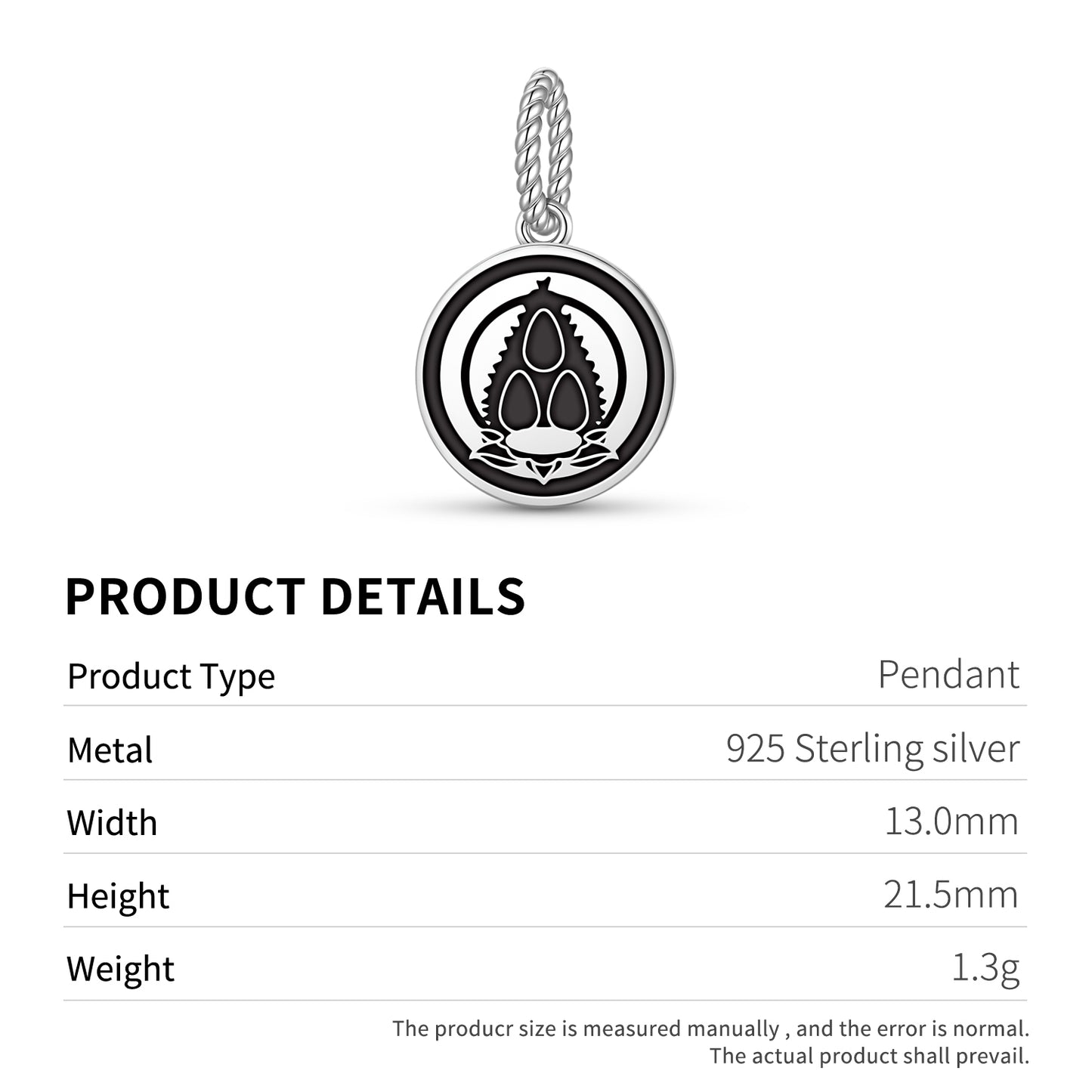 Triratna Buddhist Symbols Pendant Dangle Charm
