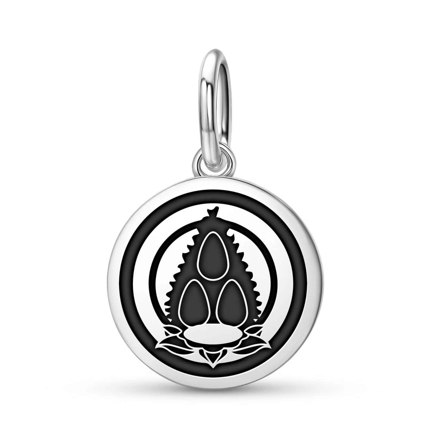 Triratna Buddhist Symbols Pendant Dangle Charm