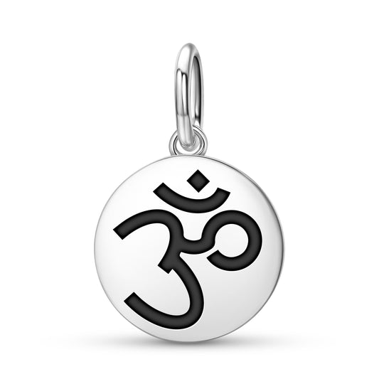 Om Buddhist Symbols Pendant Dangle Charm
