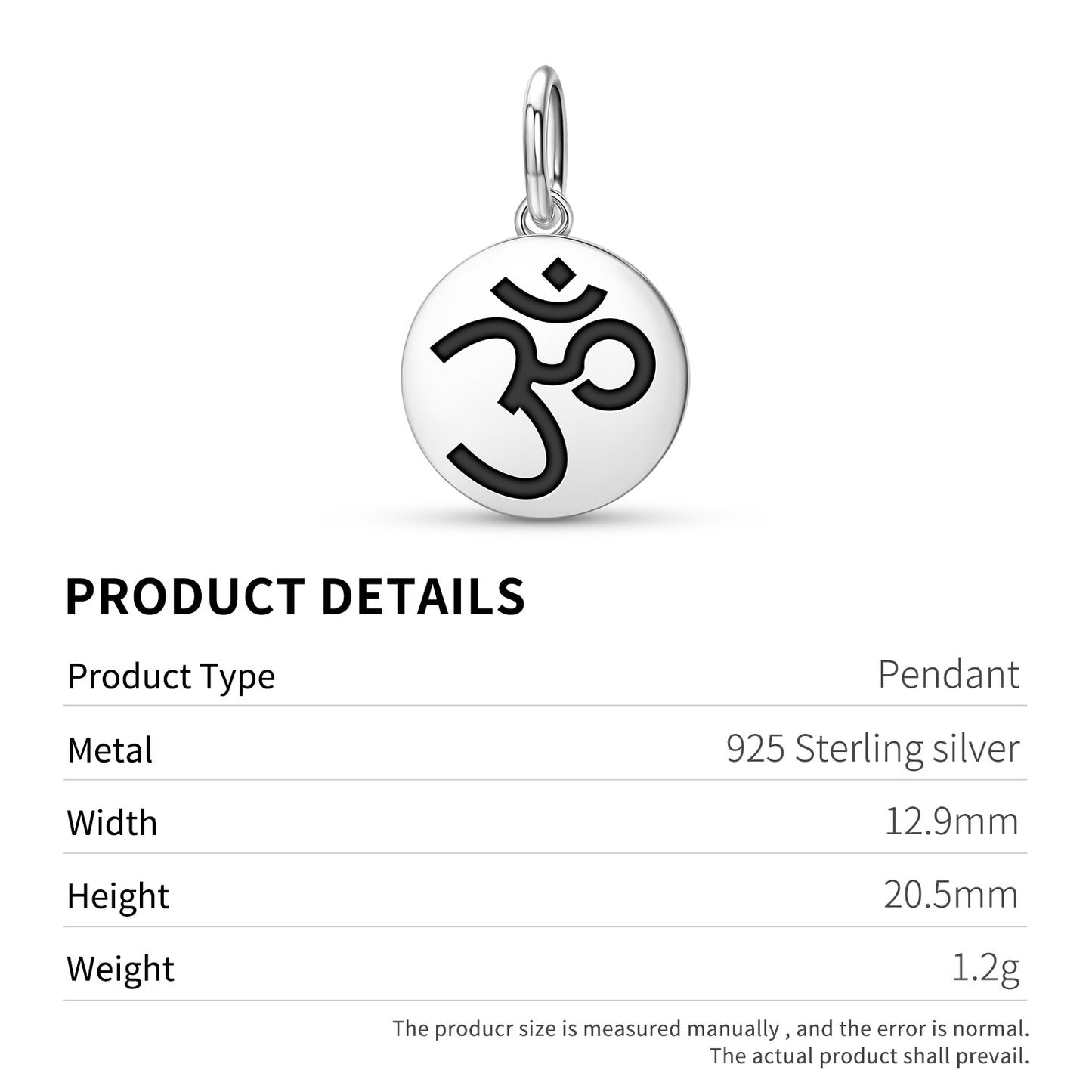 Om Buddhist Symbols Pendant Dangle Charm