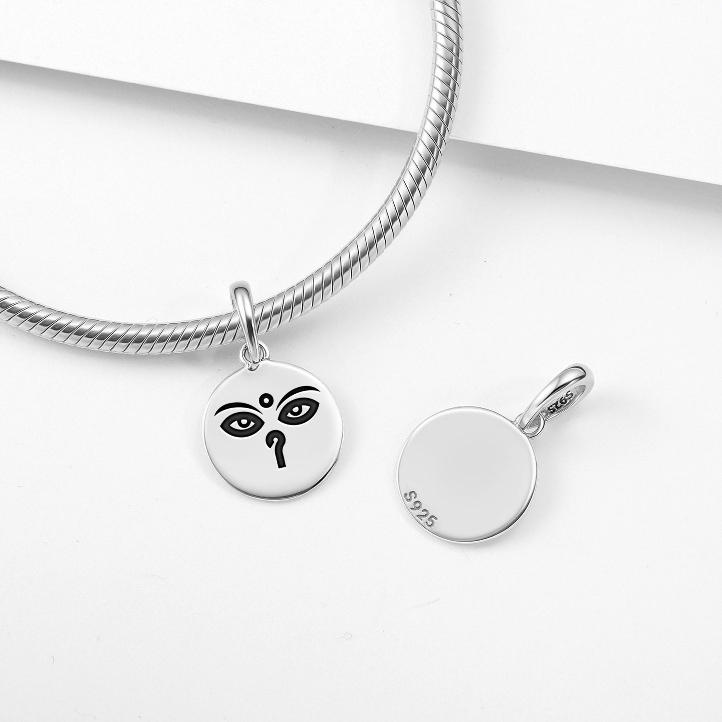 Buddha Eyes Buddhist Symbols Pendant Dangle Charm