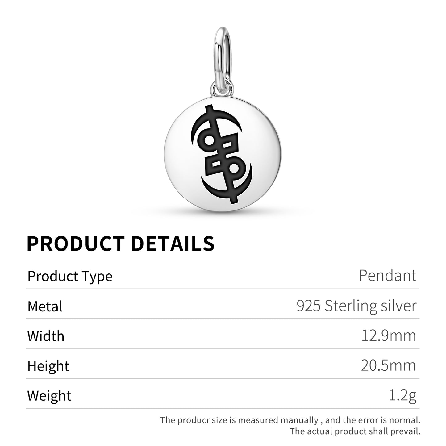 Okuafo Pa Adinkra Symbols Pendant Dangle Charm