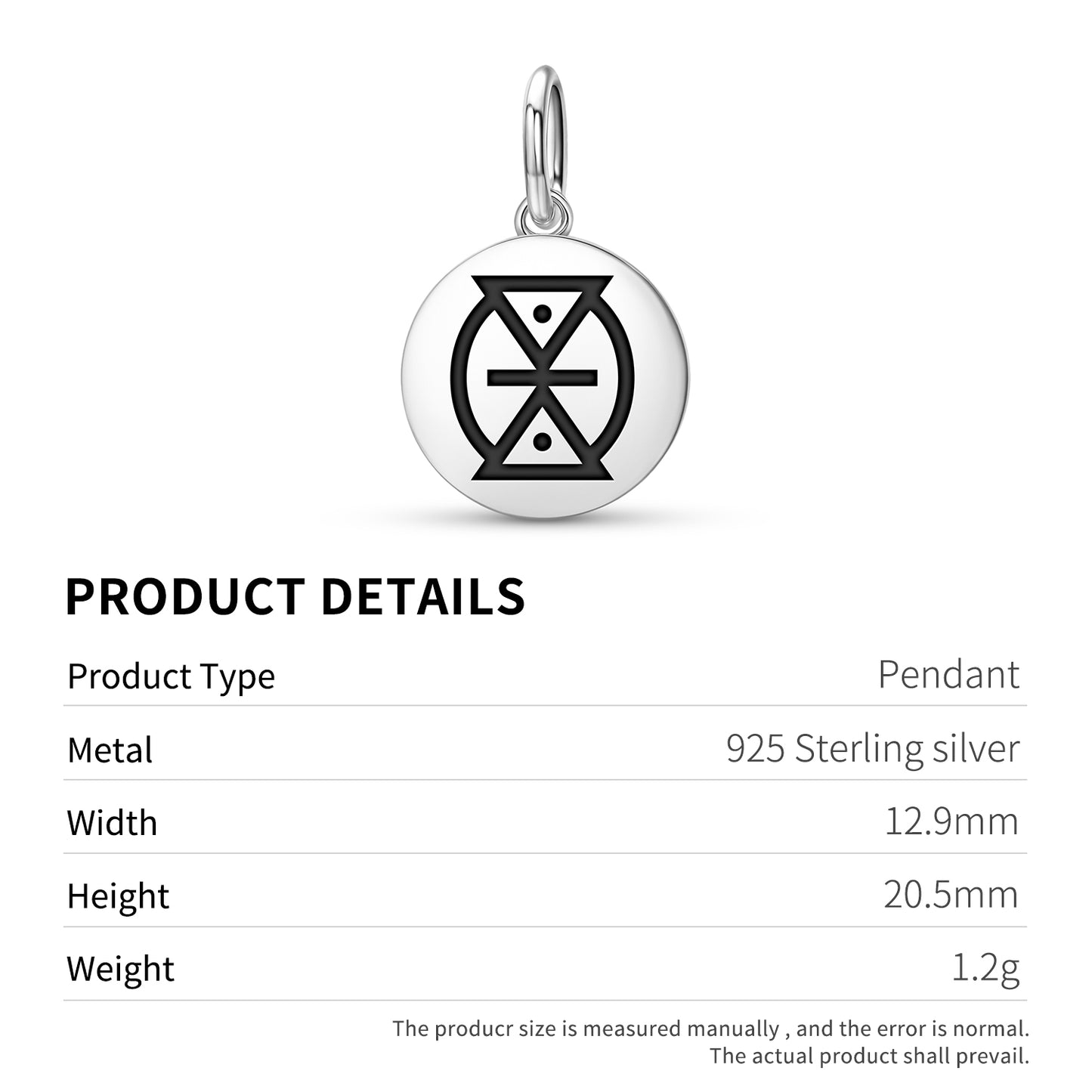 Mmere Dane Adinkra Symbols Pendant Dangle Charm
