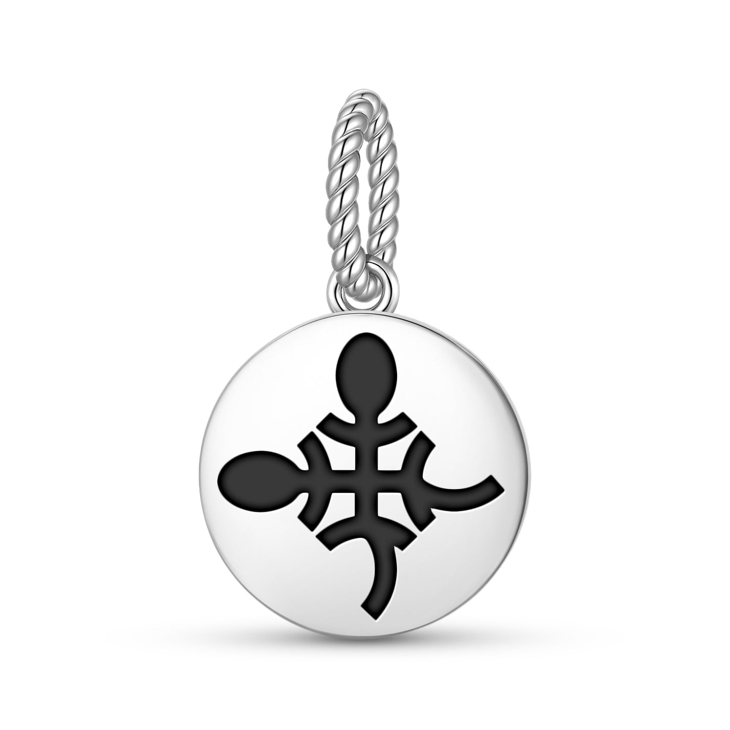 Funtumfunafu Denkyemfunafu Adinkra Symbols Pendant Dangle Charm