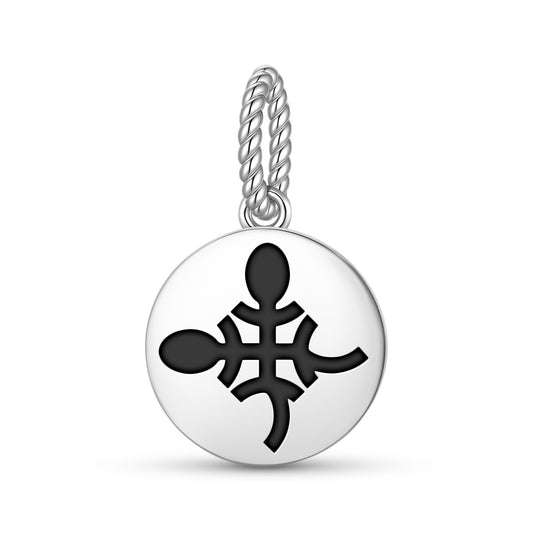 Funtumfunafu Denkyemfunafu Adinkra Symbols Pendant Dangle Charm
