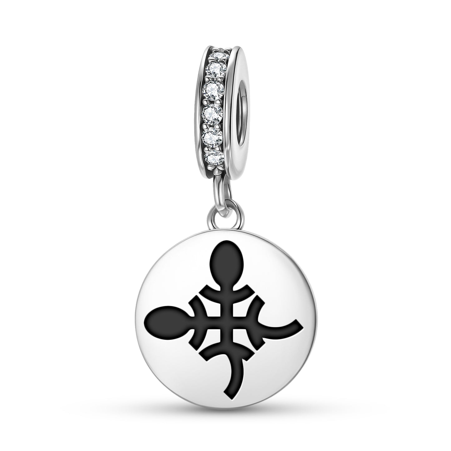 Funtumfunafu Denkyemfunafu Adinkra Symbols Pendant Dangle Charm