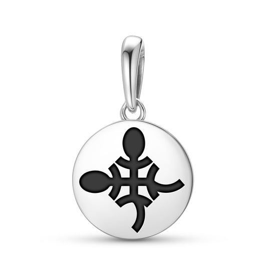 Funtumfunafu Denkyemfunafu Adinkra Symbols Pendant Dangle Charm
