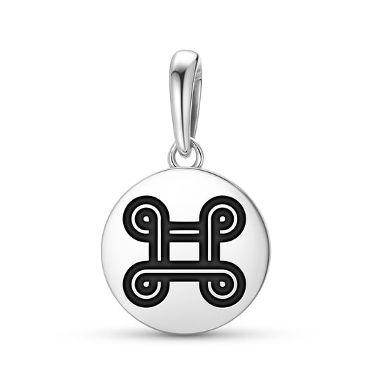 Mpatapo Adinkra Symbols Pendant Dangle Charm