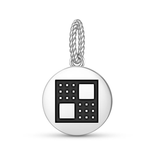 Kuronti ne Akwamu Adinkra Symbols Pendant Dangle Charm