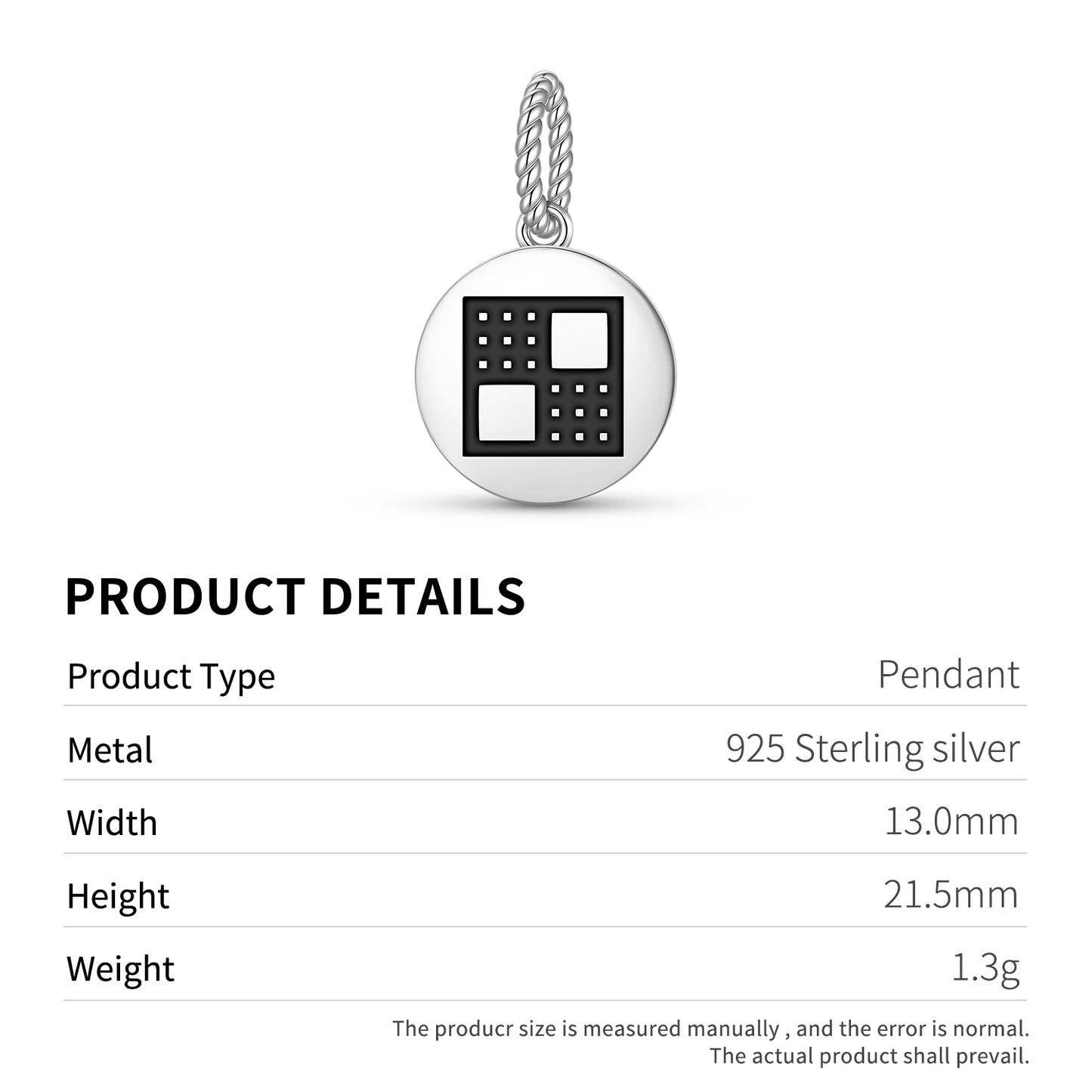 Kuronti ne Akwamu Adinkra Symbols Pendant Dangle Charm