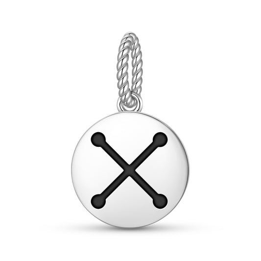 Nyame Nwu na Mawu Adinkra Symbols Pendant Dangle Charm