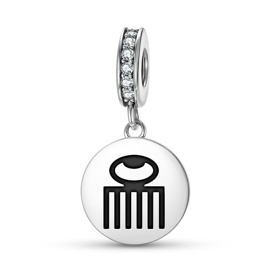 Duafe Adinkra Symbols Pendant Dangle Charm