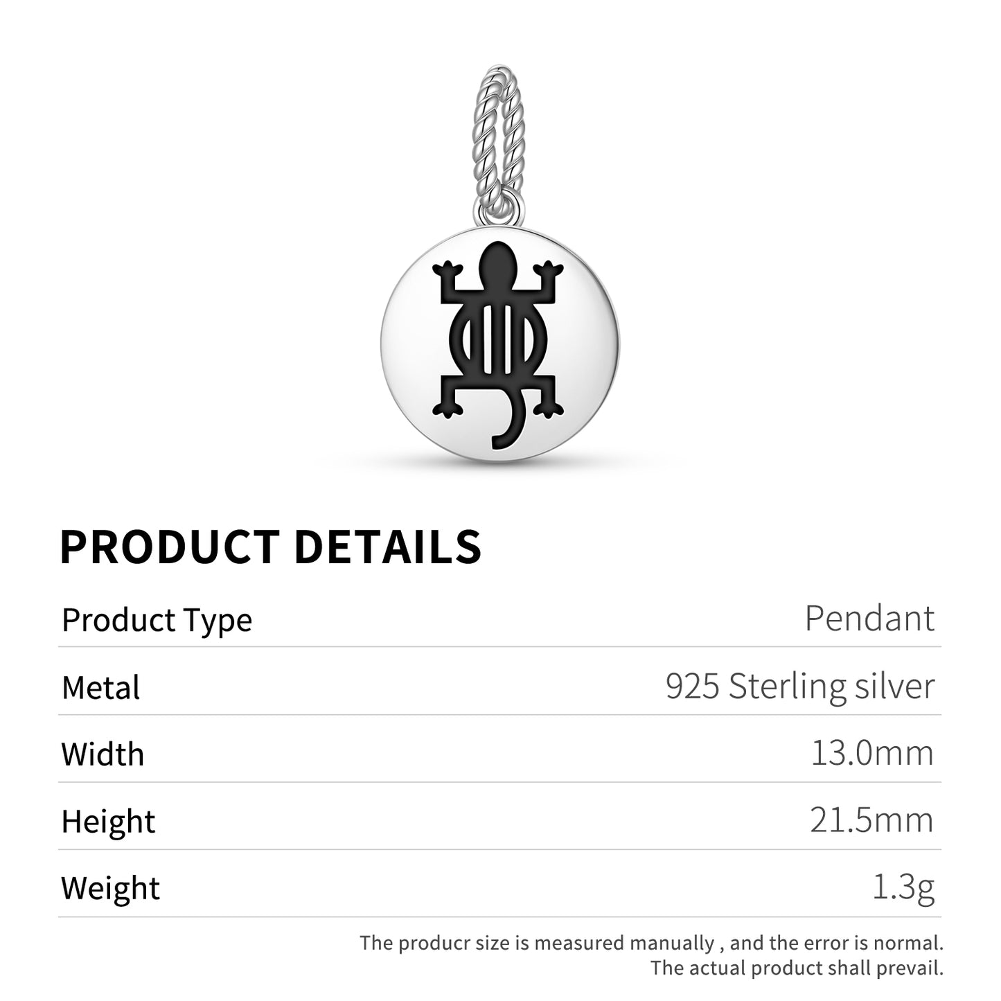 Denkyem Adinkra Symbols Pendant Dangle Charm
