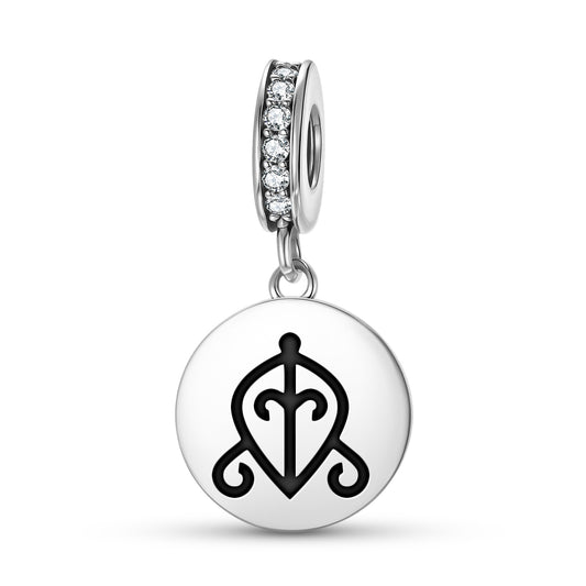 Odo Nyera Fie Kwan Adinkra Symbols Pendant Dangle Charm