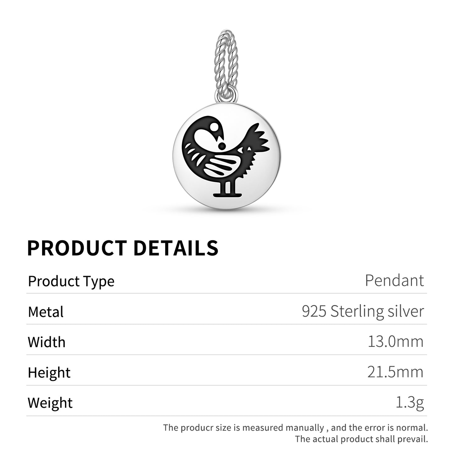 Sankofa Adinkra Symbols Pendant Dangle Charm