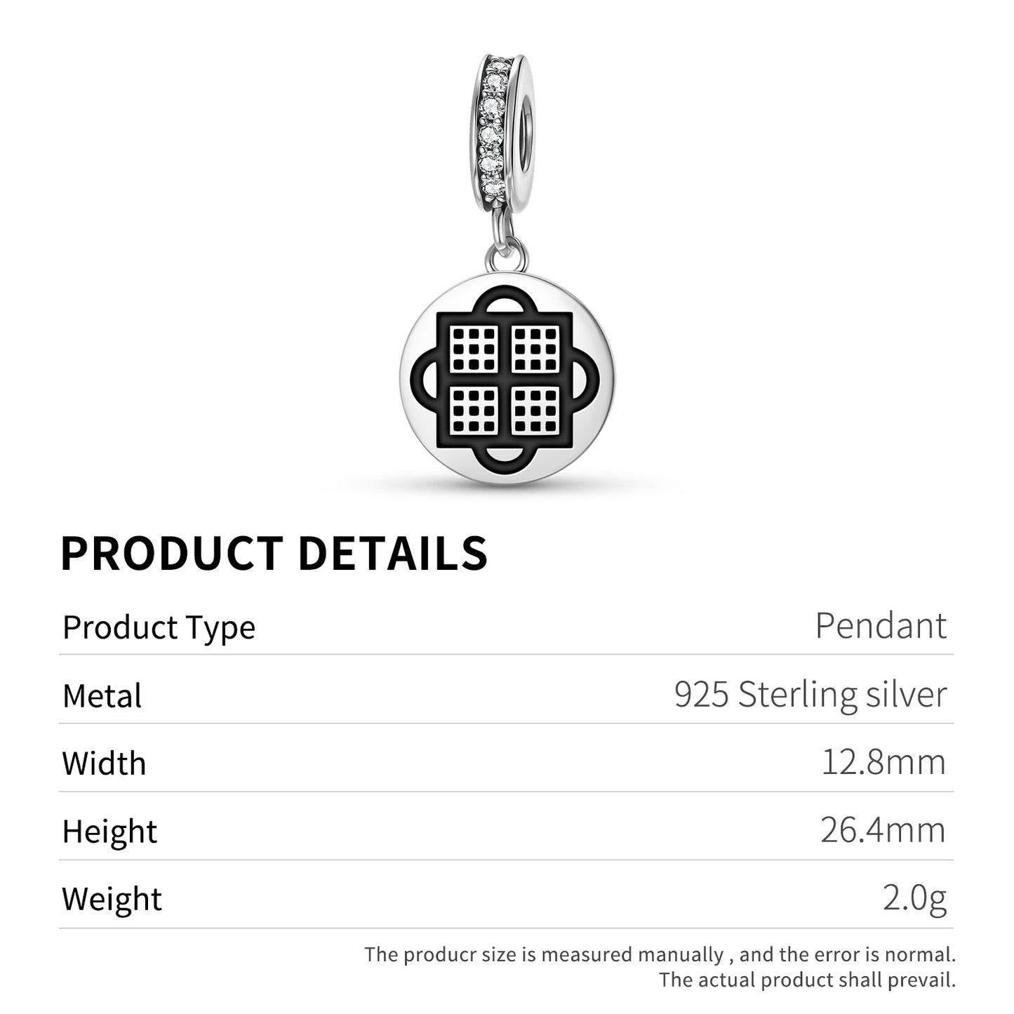 Abusua Pa Adinkra Symbols Pendant Dangle Charm