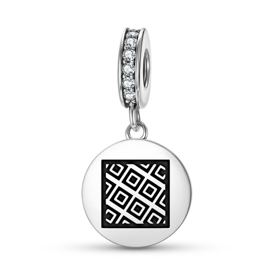 Ani Bere Adinkra Symbols Pendant Dangle Charm