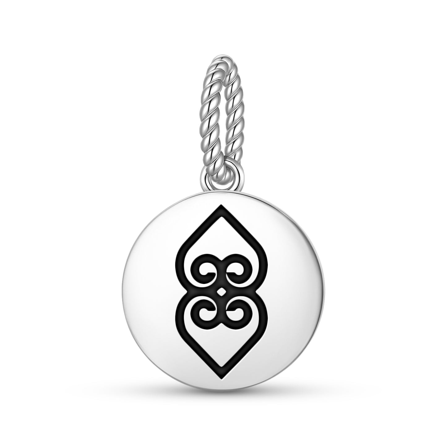 Asase Ye Duru Adinkra Symbols Pendant Dangle Charm