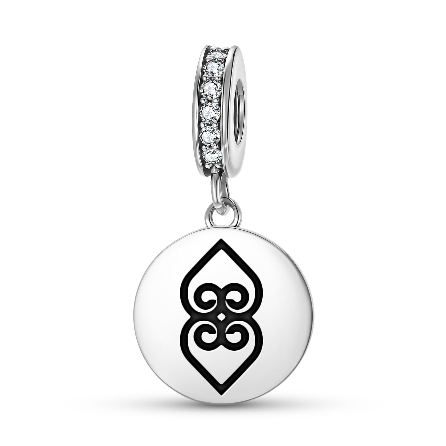 Asase Ye Duru Adinkra Symbols Pendant Dangle Charm