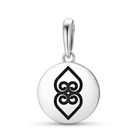 Asase Ye Duru Adinkra Symbols Pendant Dangle Charm