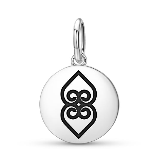Asase Ye Duru Adinkra Symbols Pendant Dangle Charm