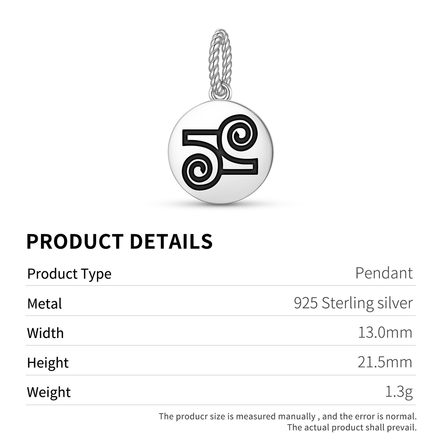 Gyawu Atiko Adinkra Symbols Pendant Dangle Charm