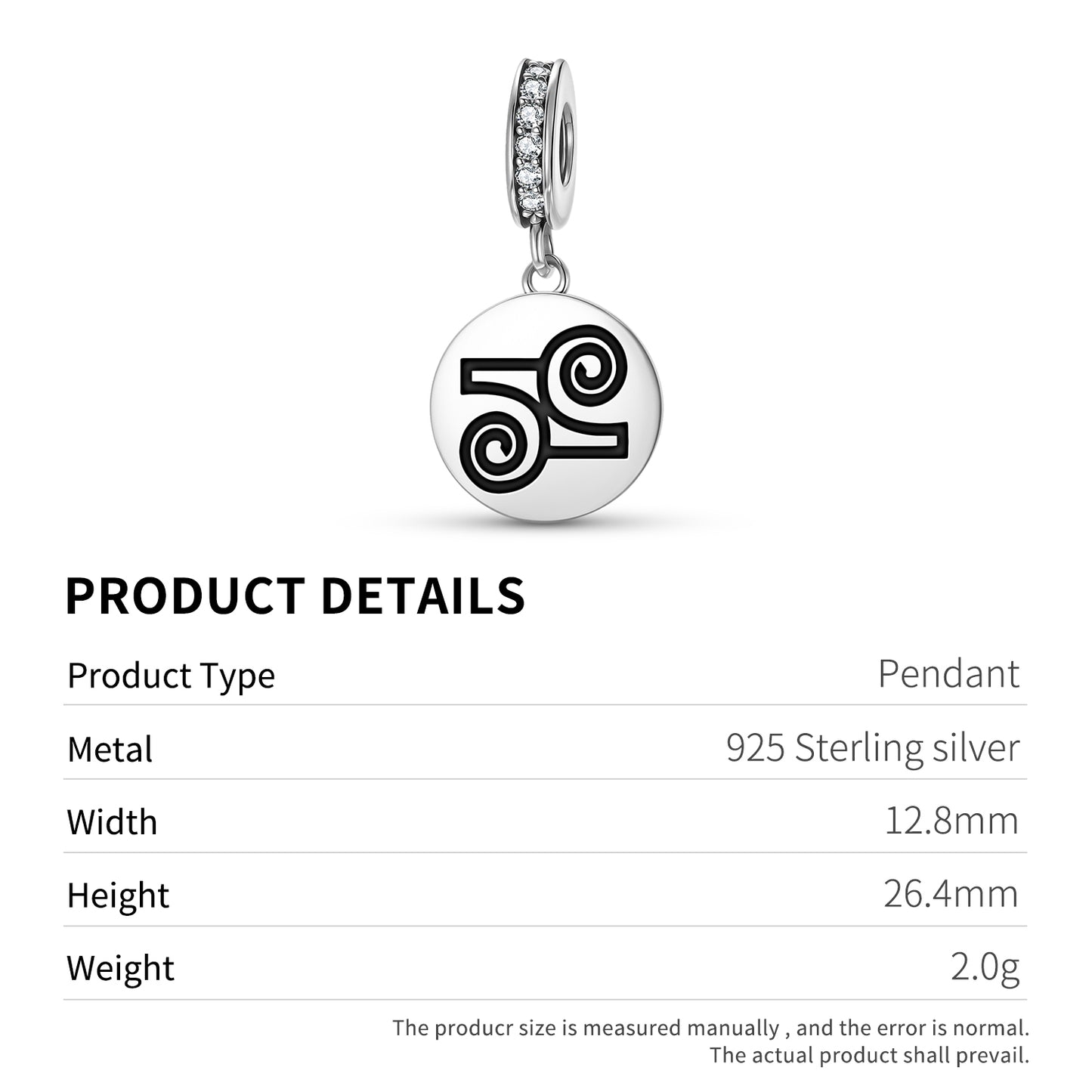 Gyawu Atiko Adinkra Symbols Pendant Dangle Charm