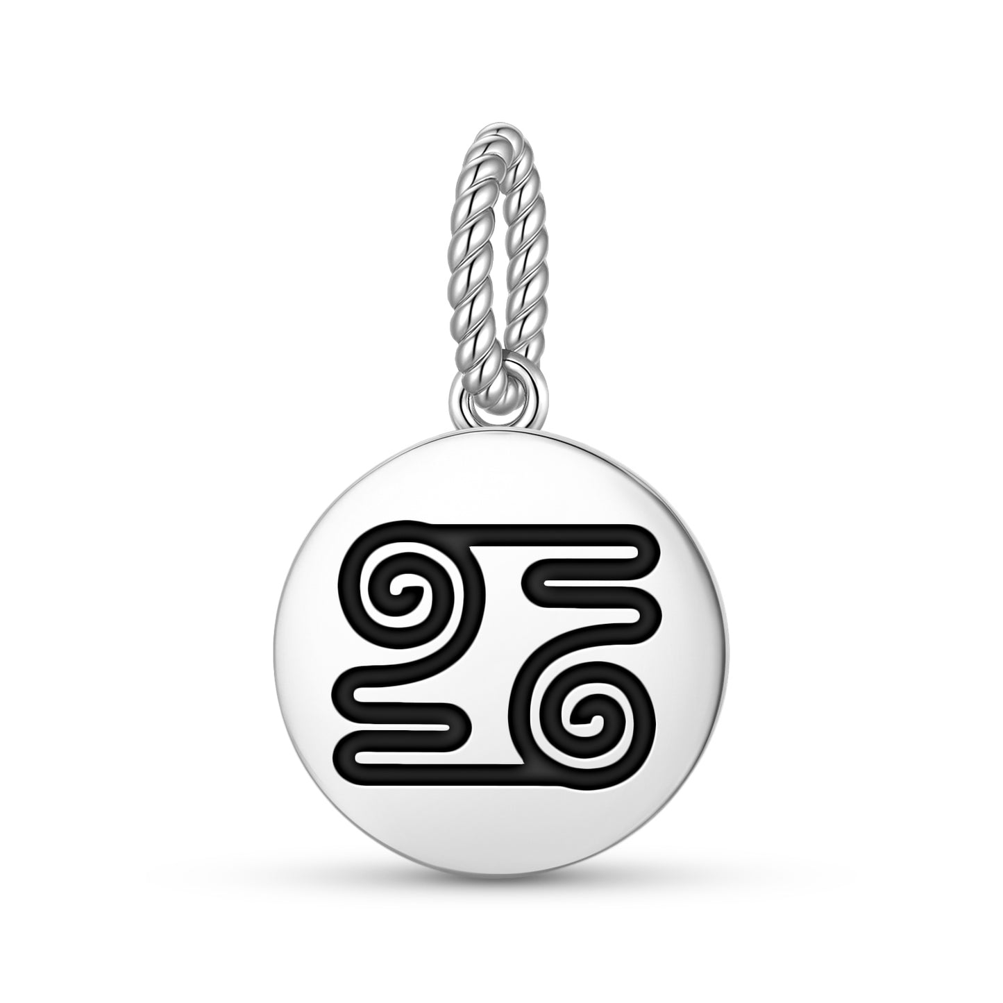 Kwatakye Atiko Adinkra Symbols Pendant Dangle Charm