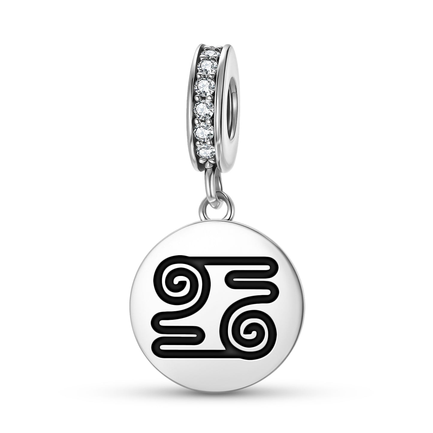 Kwatakye Atiko Adinkra Symbols Pendant Dangle Charm