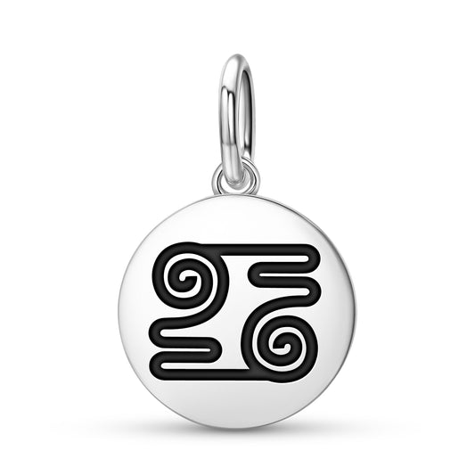 Kwatakye Atiko Adinkra Symbols Pendant Dangle Charm