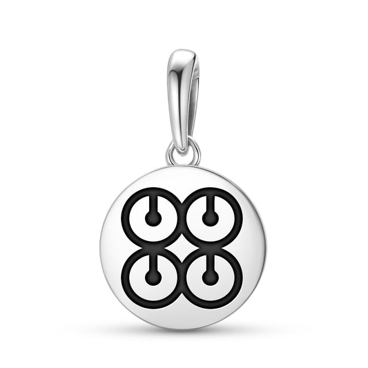 Me Ware Wo Adinkra Symbols Pendant Dangle Charm
