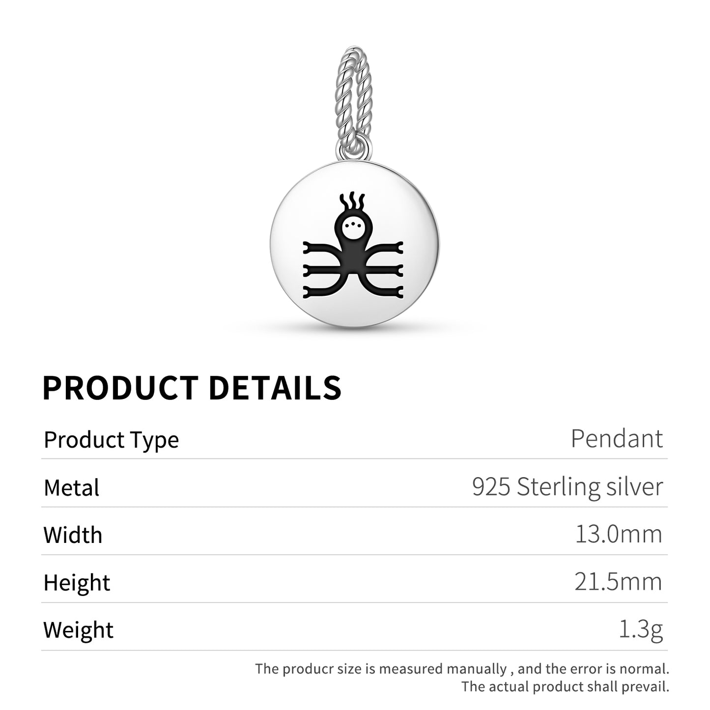 Rhan-Tegoth Lovecraft Symbols Pendant Dangle Charm