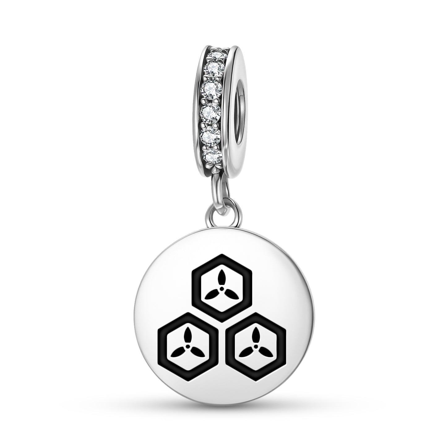 Naoe Kanetsugu Japanese Symbols Pendant Dangle Charm
