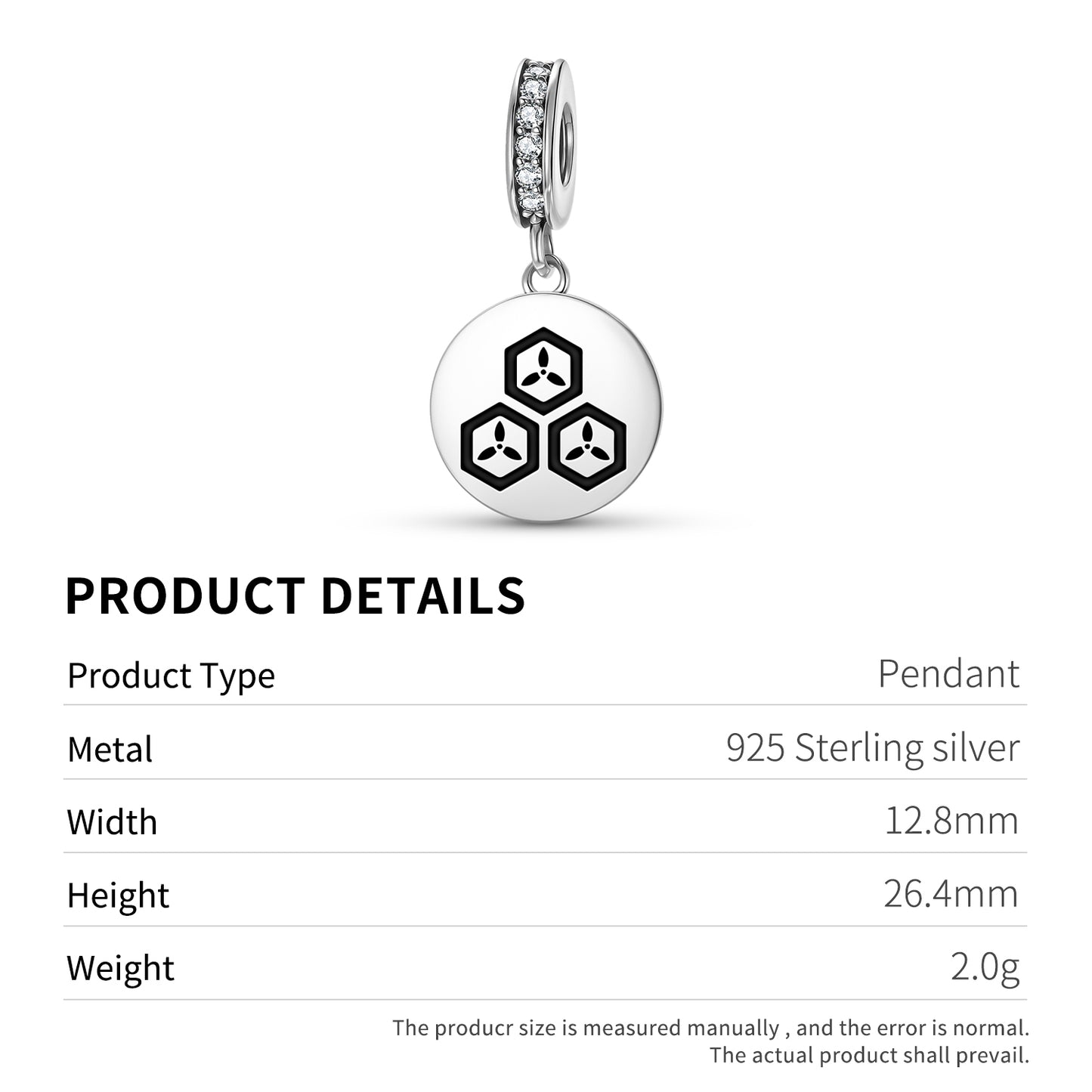 Naoe Kanetsugu Japanese Symbols Pendant Dangle Charm