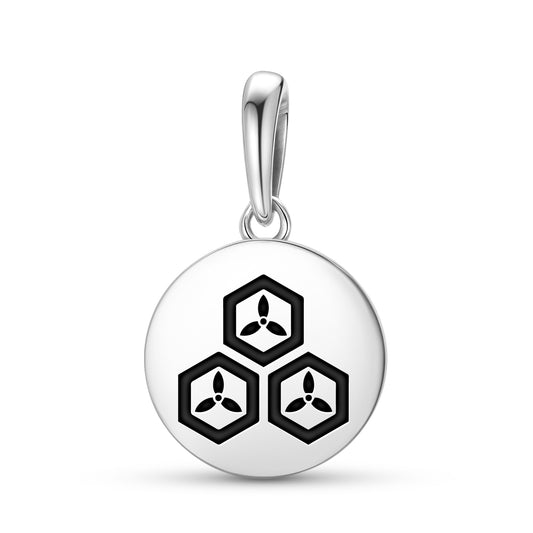Naoe Kanetsugu Japanese Symbols Pendant Dangle Charm