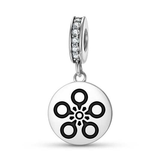 Maeda Toshiie Japanese Symbols Pendant Dangle Charm