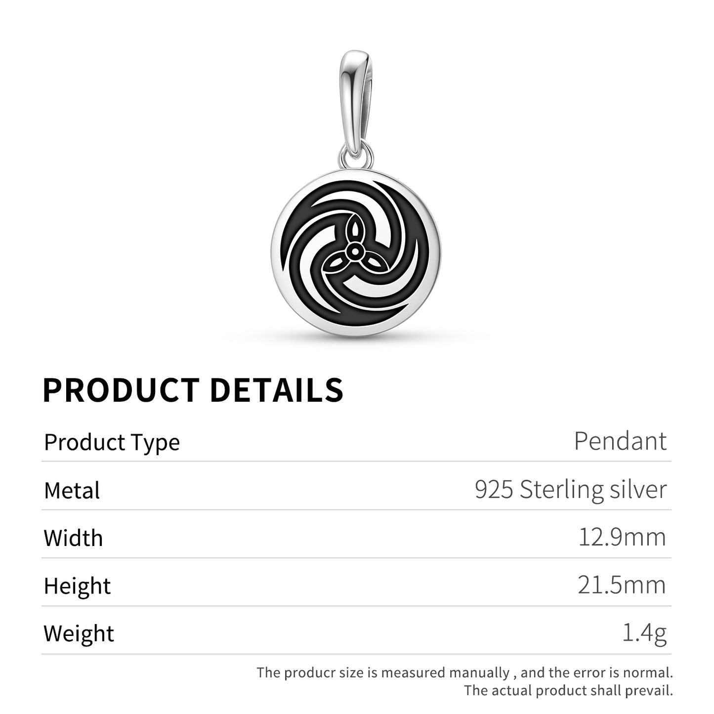 Kuroda Kanbe Japanese Symbols Pendant Dangle Charm