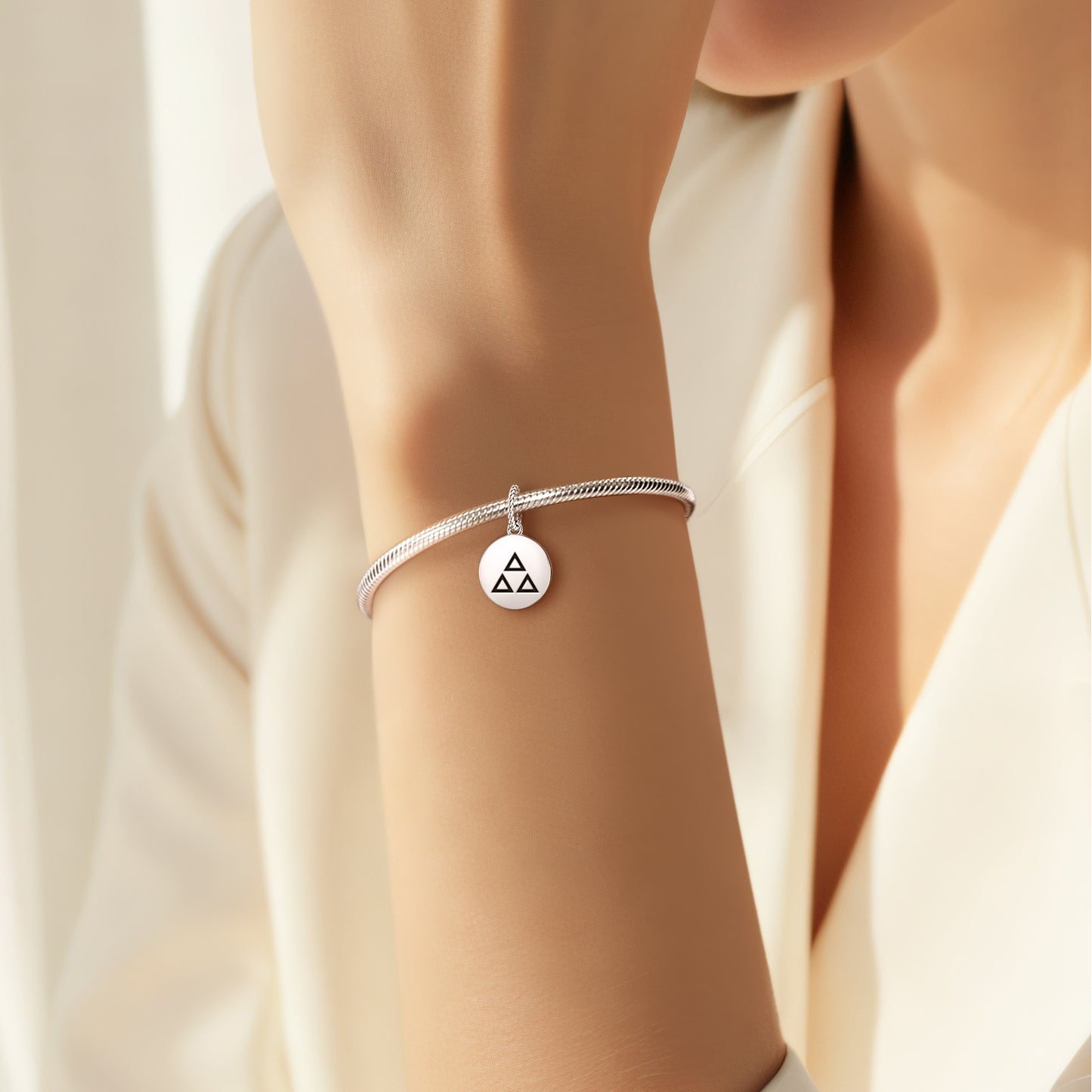 Mitsu Uroko Japanese Symbols Pendant Dangle Charm