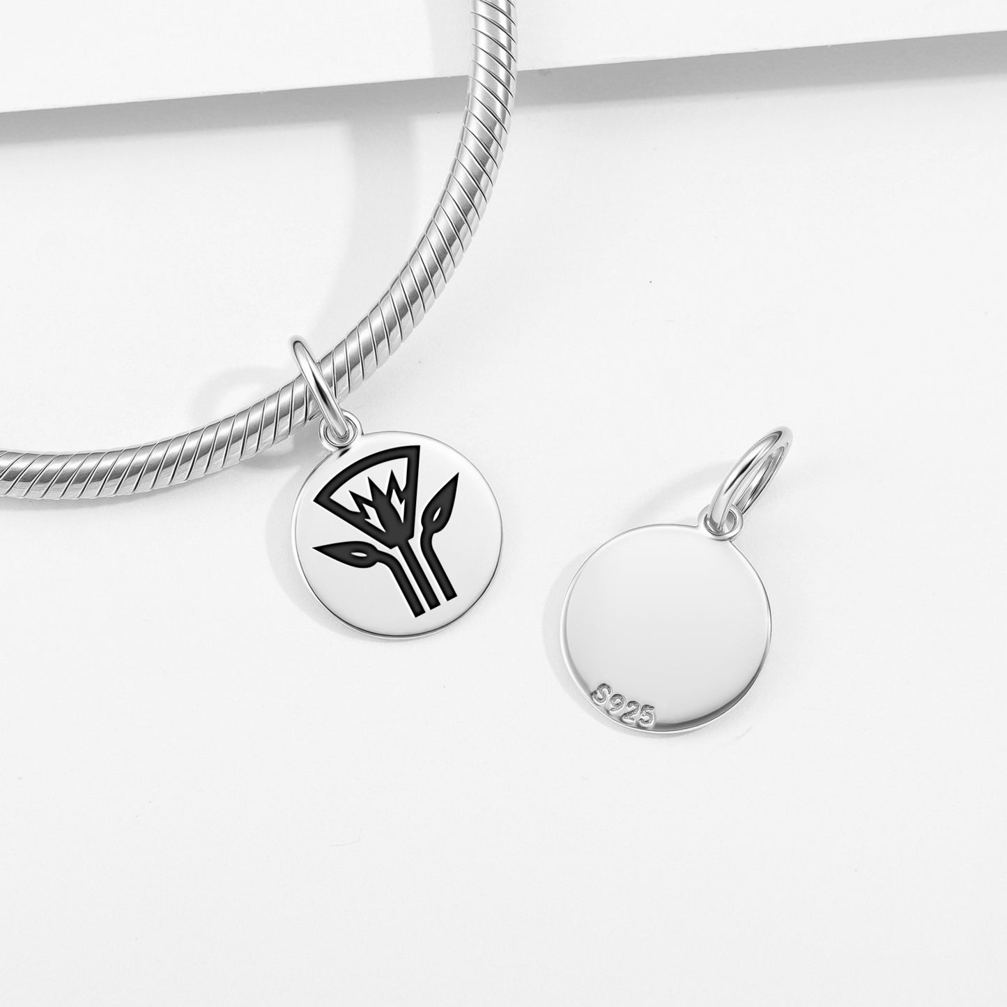 Lotus Egyptian Symbols Pendant Dangle Charm