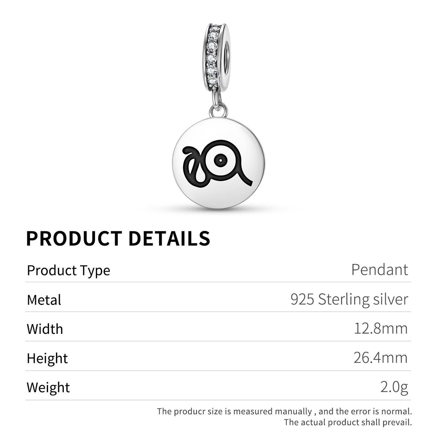Uraeus Egyptian Symbols Pendant Dangle Charm