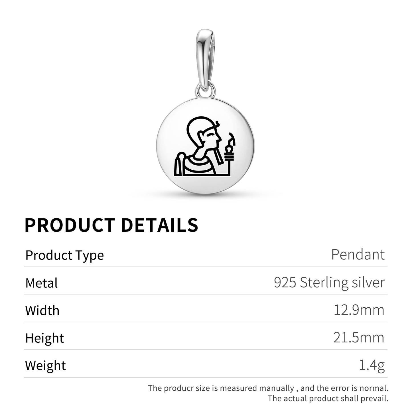 Ptah Egyptian Symbols Pendant Dangle Charm